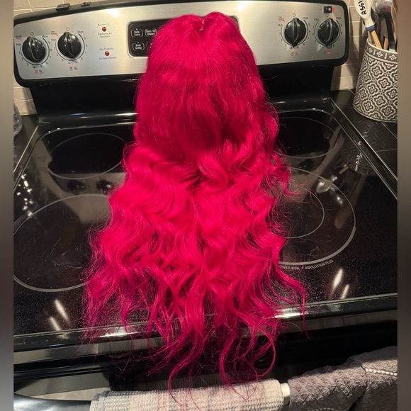 LN — 22” Human Hair 13x4 HD Hot Pink PRE CUT Lace Front Wig - Picture 11 of 11